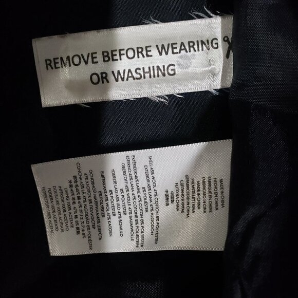 Michael Michael Kors Tweed Blazer Wool Blend Black Jacket Business Womens 12 - Picture 6 of 11